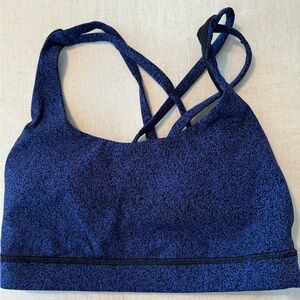 Lululemon Energy Bra - blue and black